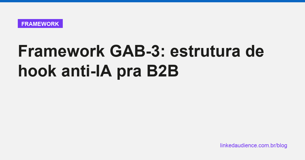 Framework GAB-3 pra hook anti-IA